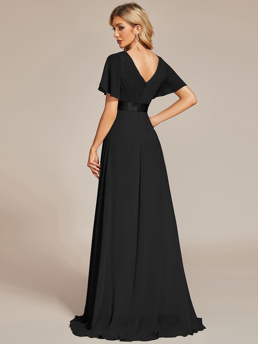 Mónica | Vestido Largo de Gasa con Talle Imperio
