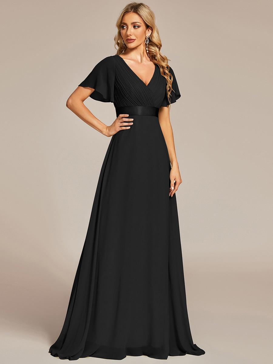 Mónica | Vestido Largo de Gasa con Talle Imperio