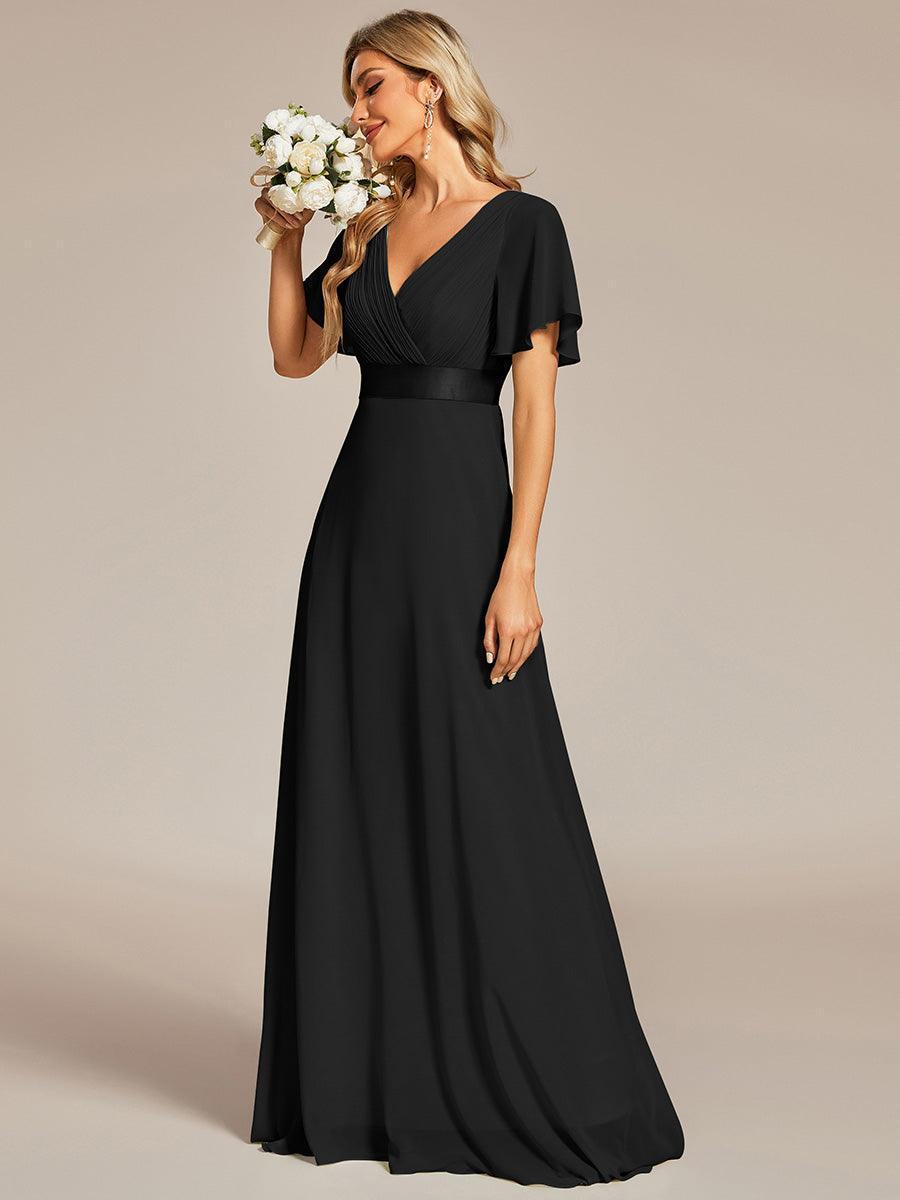 Mónica | Vestido Largo de Gasa con Talle Imperio