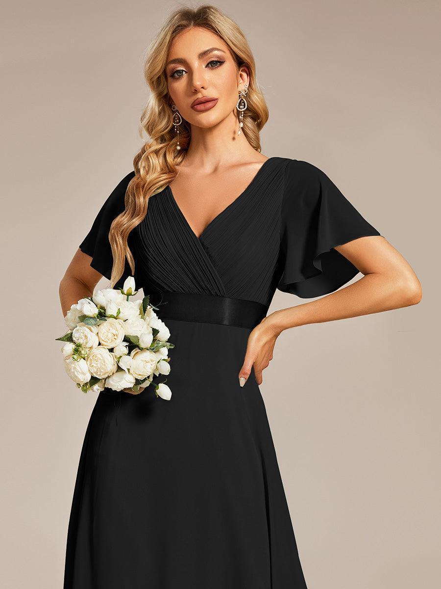 Mónica | Vestido Largo de Gasa con Talle Imperio