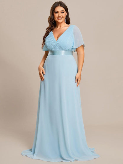 Mónica | Vestido Largo de Gasa con Talle Imperio