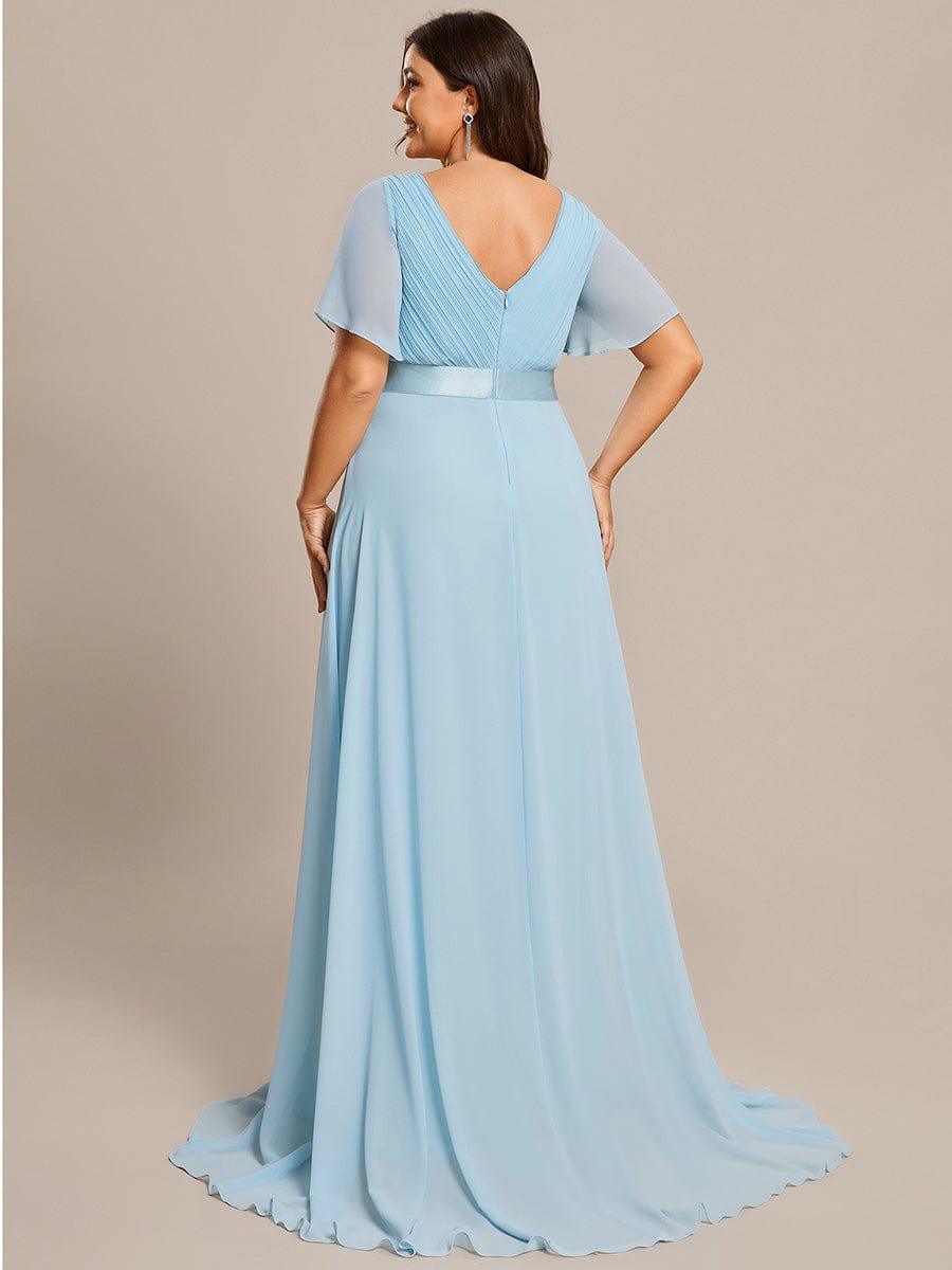 Mónica | Vestido Largo de Gasa con Talle Imperio