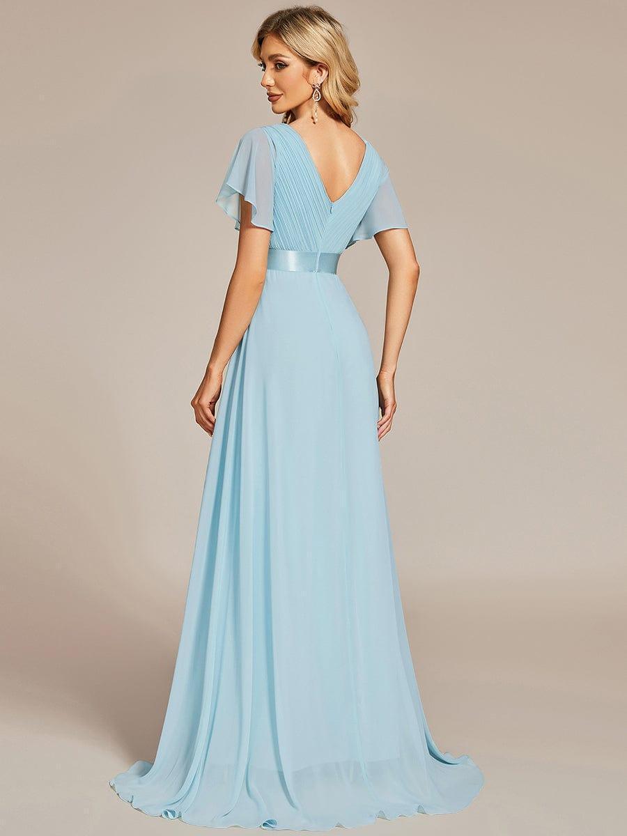 Mónica | Vestido Largo de Gasa con Talle Imperio