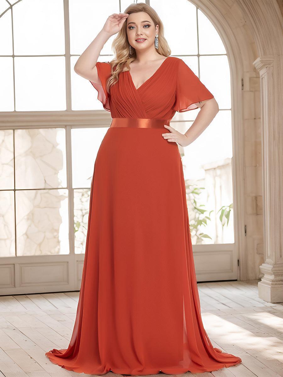 Mónica | Vestido Largo de Gasa con Talle Imperio