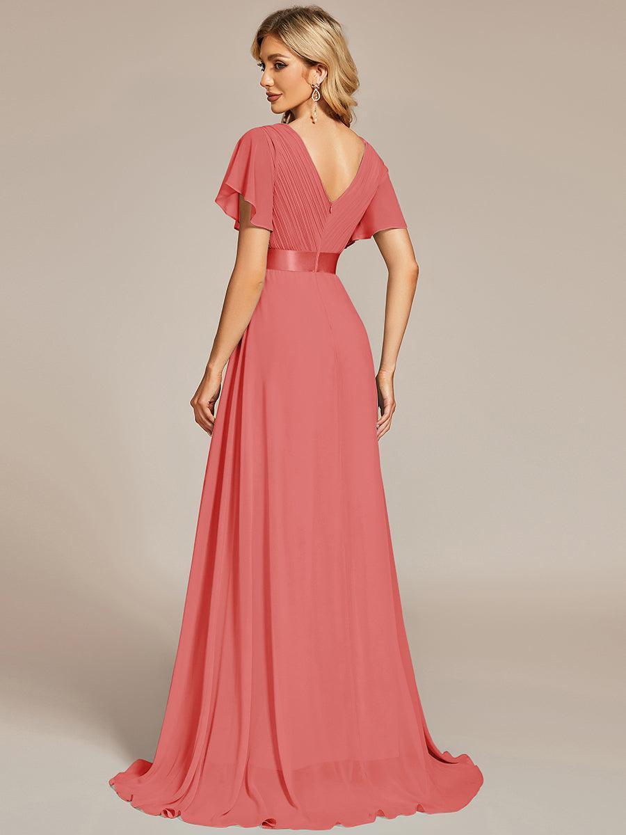 Mónica | Vestido Largo de Gasa con Talle Imperio