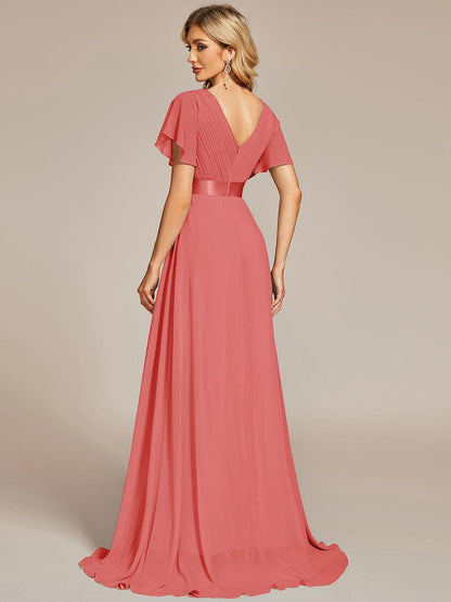 Mónica | Vestido Largo de Gasa con Talle Imperio