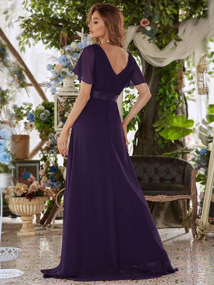 Mónica | Vestido Largo de Gasa con Talle Imperio