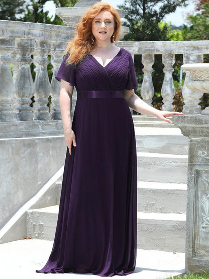 Mónica | Vestido Largo de Gasa con Talle Imperio