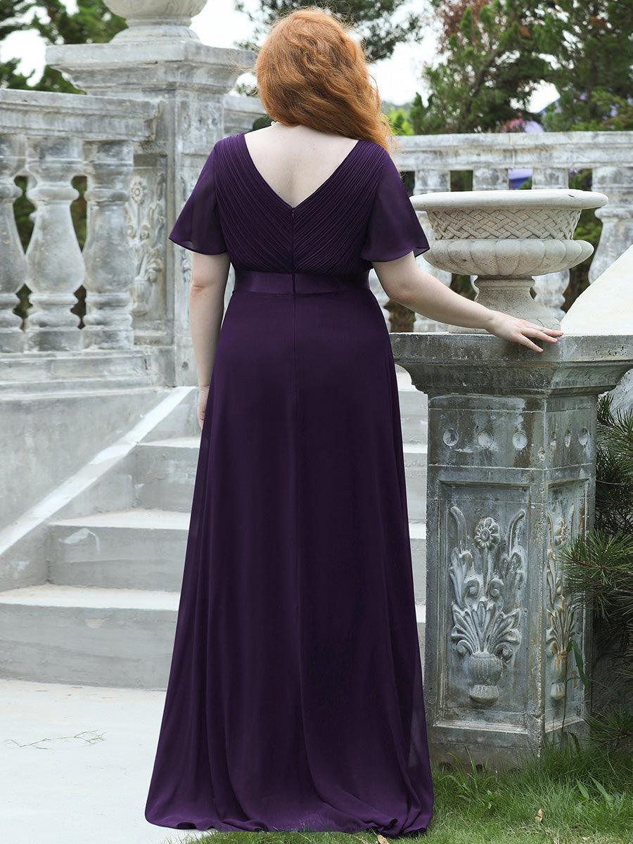 Mónica | Vestido Largo de Gasa con Talle Imperio