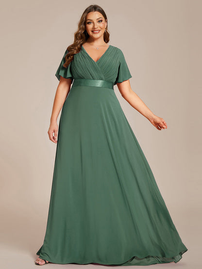 Mónica | Vestido Largo de Gasa con Talle Imperio