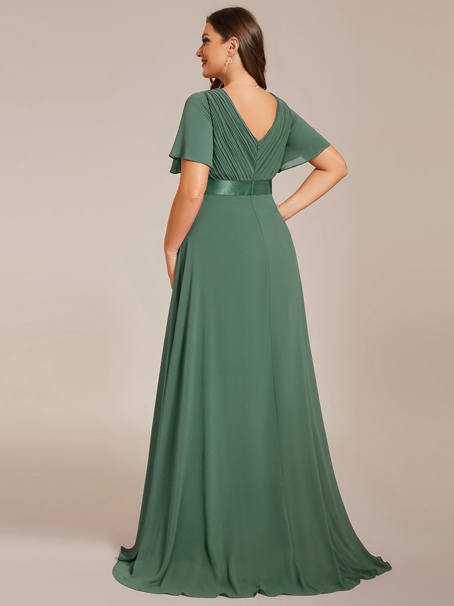 Mónica | Vestido Largo de Gasa con Talle Imperio