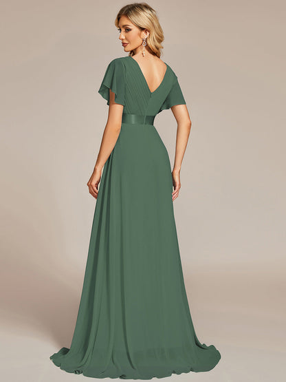 Mónica | Vestido Largo de Gasa con Talle Imperio