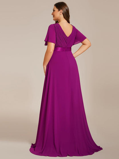 Mónica | Vestido Largo de Gasa con Talle Imperio