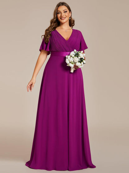 Mónica | Vestido Largo de Gasa con Talle Imperio
