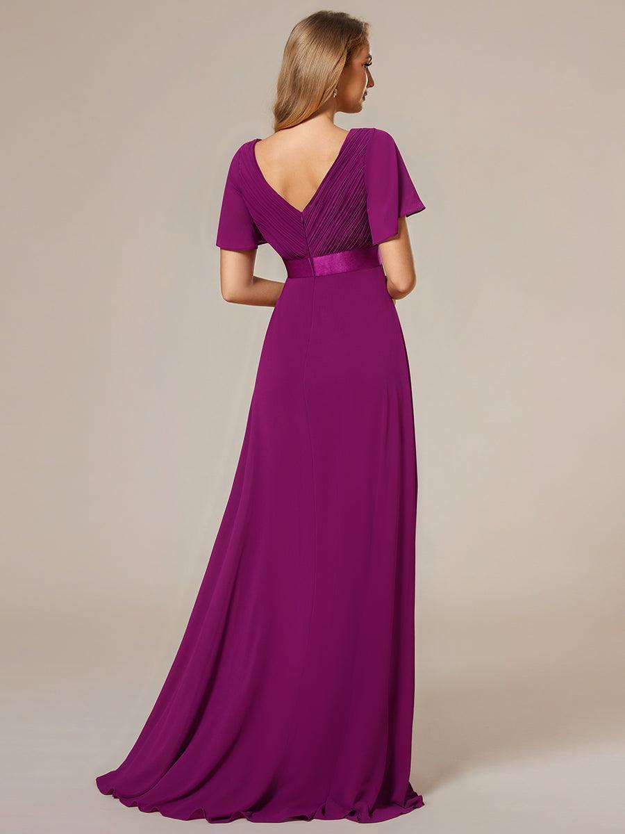Mónica | Vestido Largo de Gasa con Talle Imperio