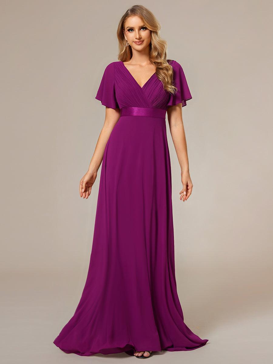 Mónica | Vestido Largo de Gasa con Talle Imperio