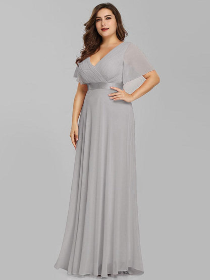 Mónica | Vestido Largo de Gasa con Talle Imperio