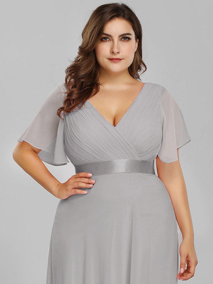 Mónica | Vestido Largo de Gasa con Talle Imperio