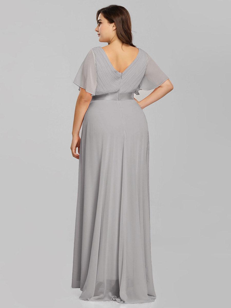 Mónica | Vestido Largo de Gasa con Talle Imperio