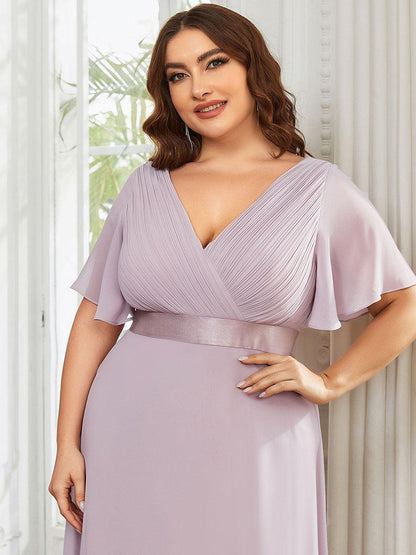 Mónica | Vestido Largo de Gasa con Talle Imperio
