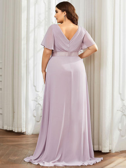 Mónica | Vestido Largo de Gasa con Talle Imperio