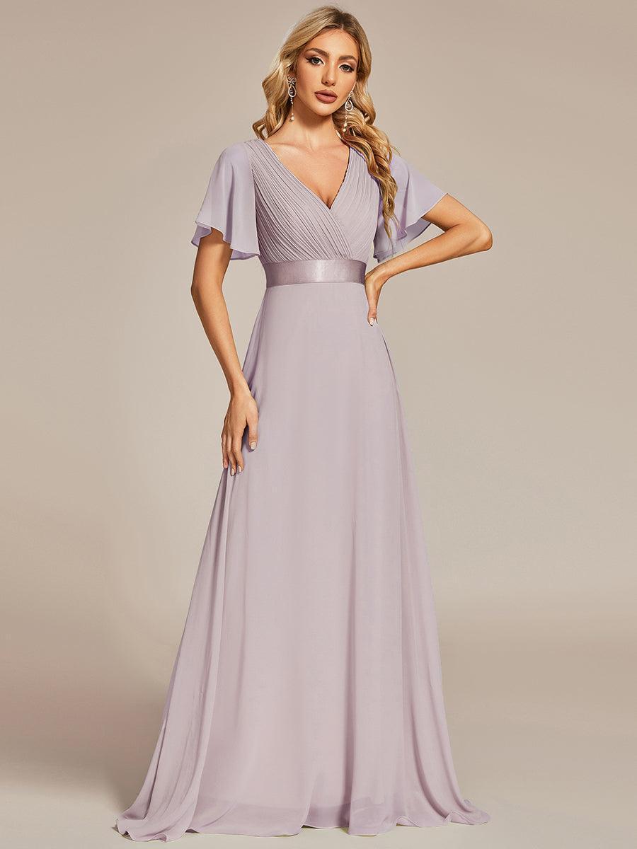 Mónica | Vestido Largo de Gasa con Talle Imperio
