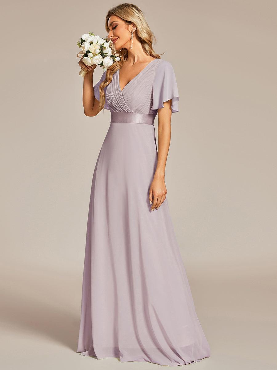 Mónica | Vestido Largo de Gasa con Talle Imperio