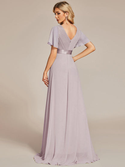 Mónica | Vestido Largo de Gasa con Talle Imperio
