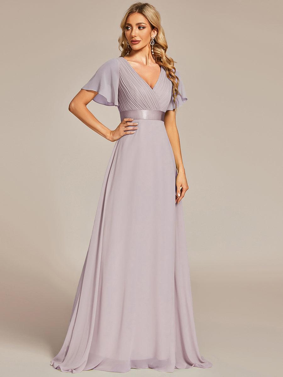 Mónica | Vestido Largo de Gasa con Talle Imperio