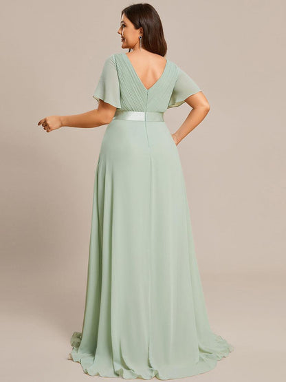 Mónica | Vestido Largo de Gasa con Talle Imperio