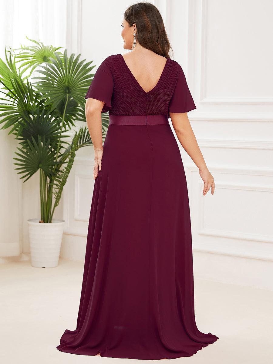 Mónica | Vestido Largo de Gasa con Talle Imperio