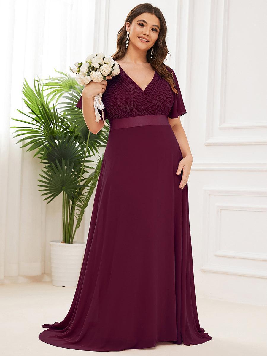 Mónica | Vestido Largo de Gasa con Talle Imperio