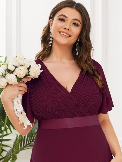 Mónica | Vestido Largo de Gasa con Talle Imperio