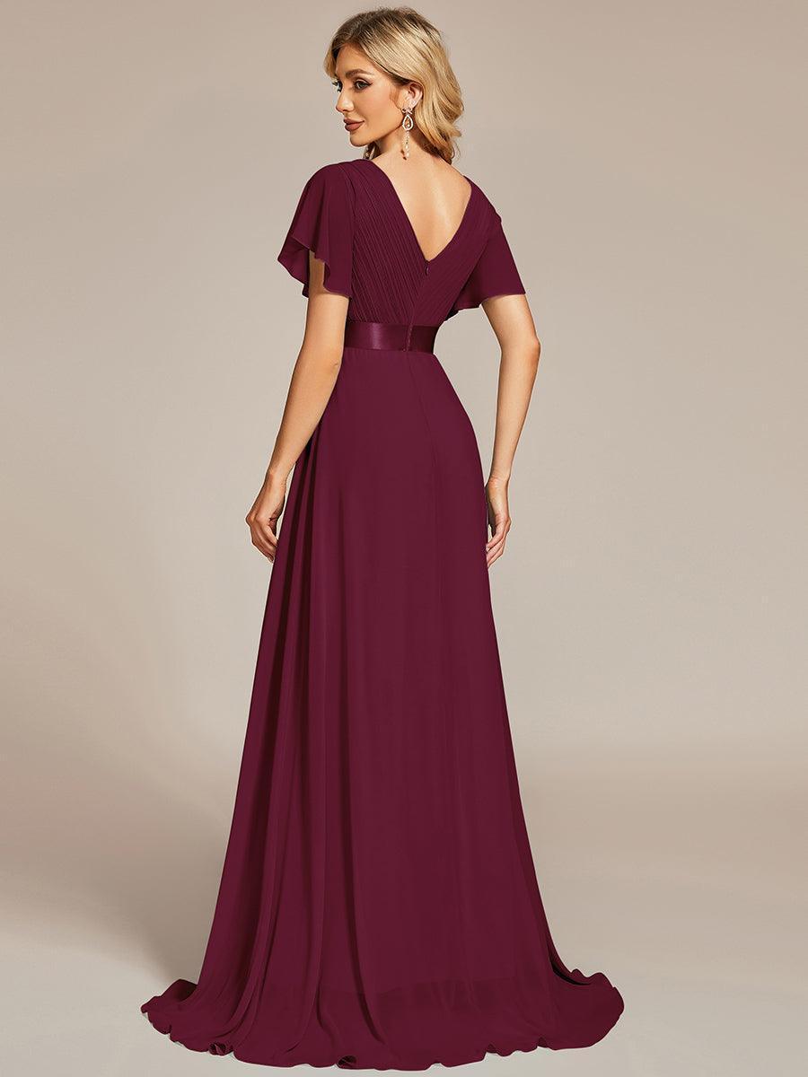 Mónica | Vestido Largo de Gasa con Talle Imperio