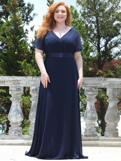 Mónica | Vestido Largo de Gasa con Talle Imperio