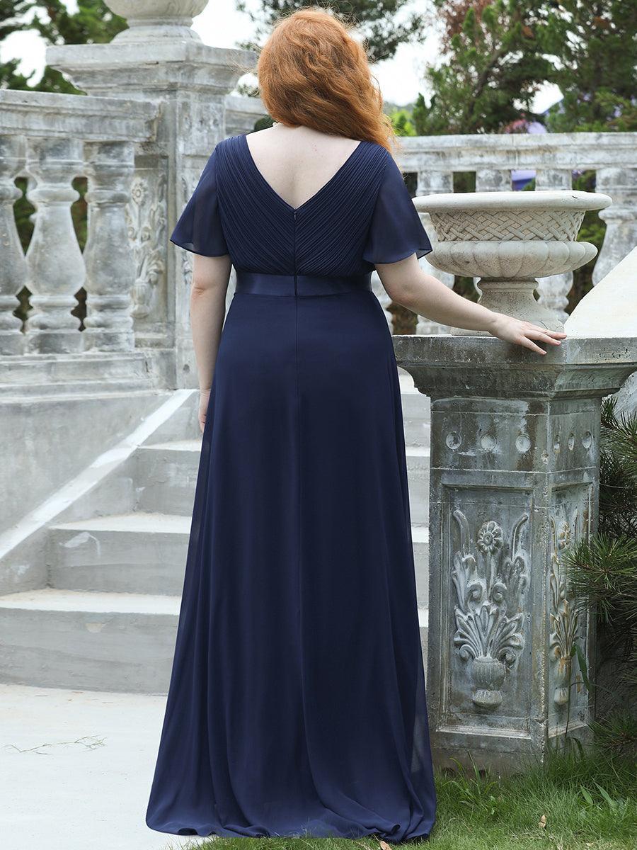 Mónica | Vestido Largo de Gasa con Talle Imperio