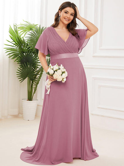 Mónica | Vestido Largo de Gasa con Talle Imperio