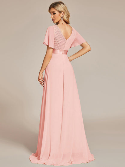 Mónica | Vestido Largo de Gasa con Talle Imperio