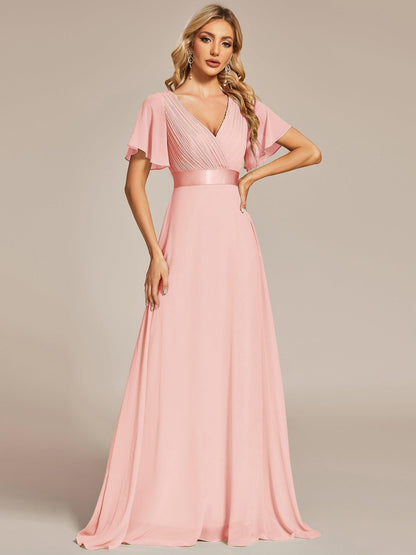 Mónica | Vestido Largo de Gasa con Talle Imperio
