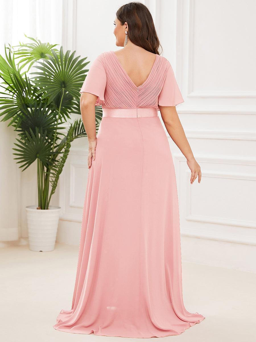 Mónica | Vestido Largo de Gasa con Talle Imperio