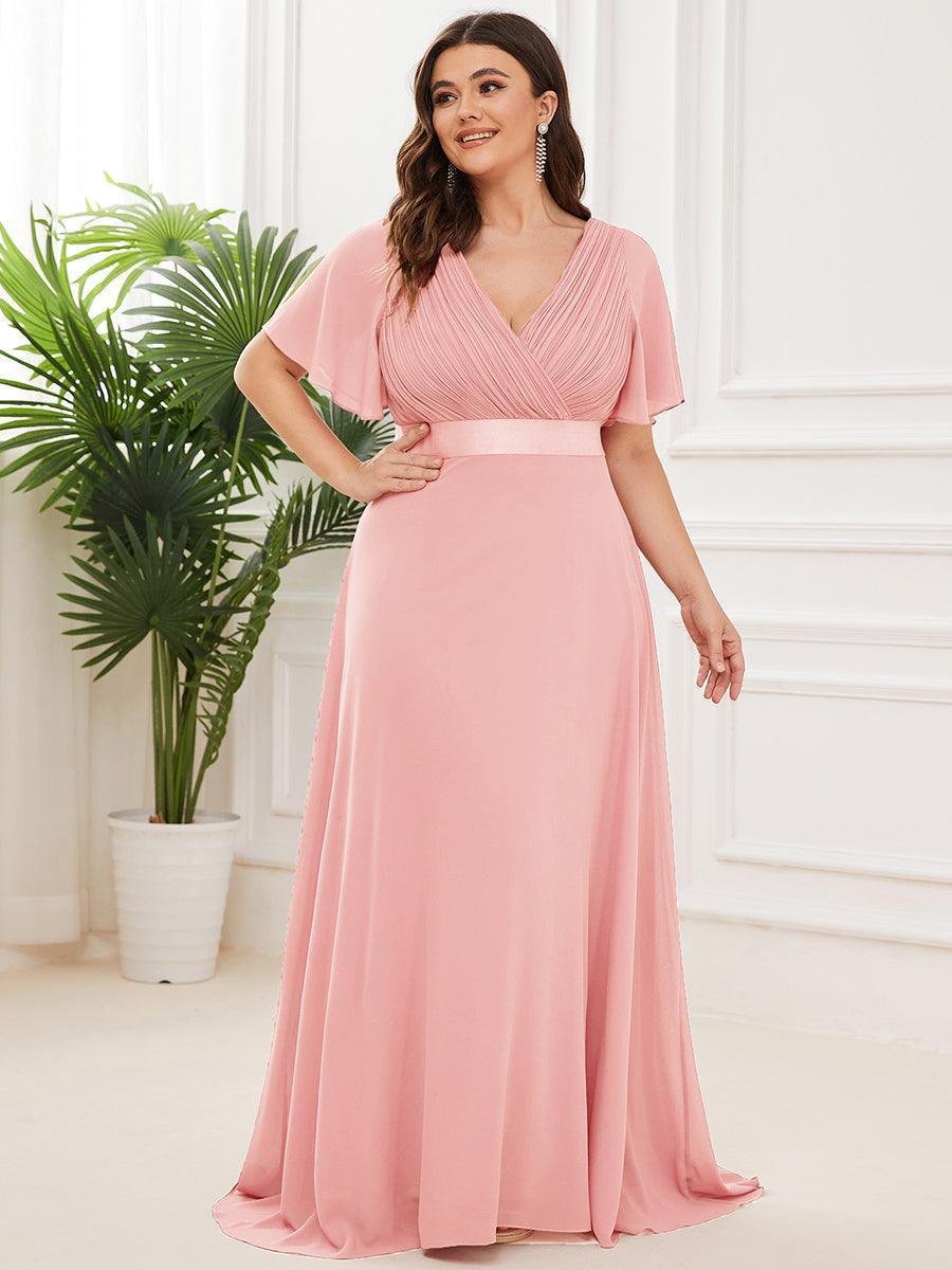 Mónica | Vestido Largo de Gasa con Talle Imperio