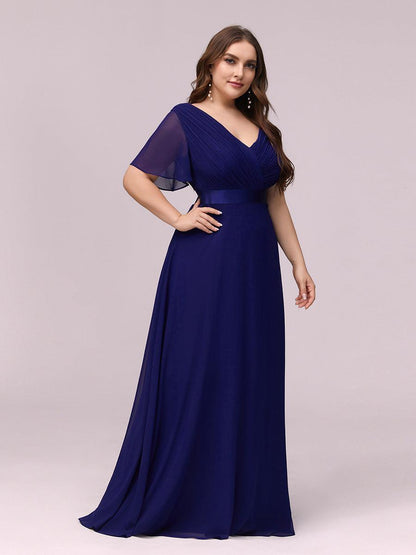 Mónica | Vestido Largo de Gasa con Talle Imperio
