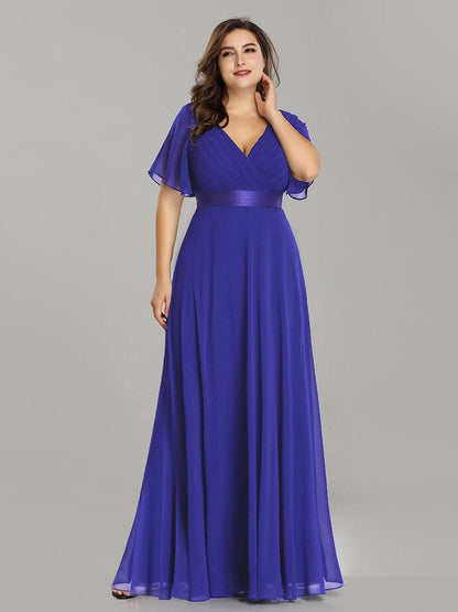 Mónica | Vestido Largo de Gasa con Talle Imperio