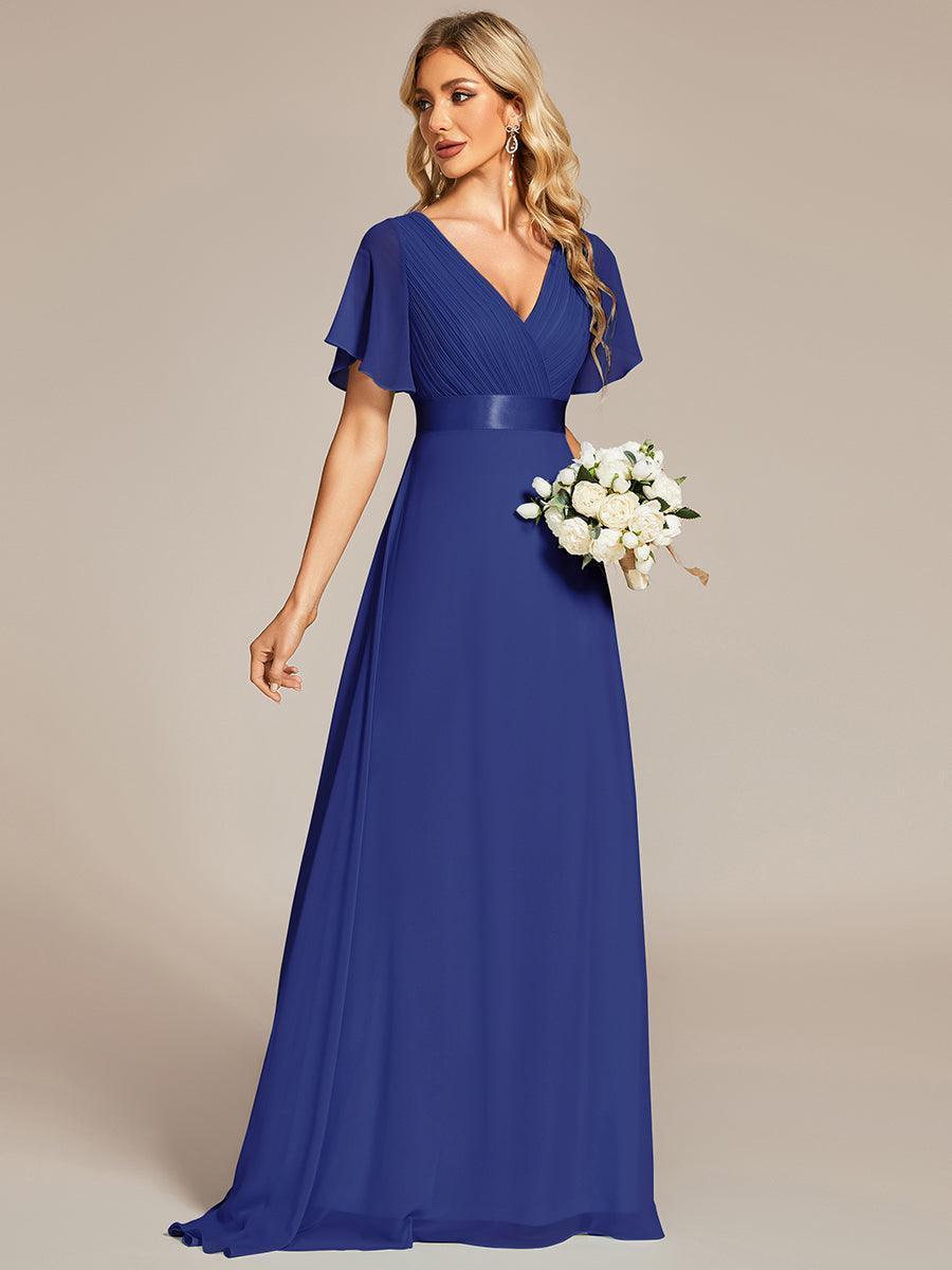 Mónica | Vestido Largo de Gasa con Talle Imperio