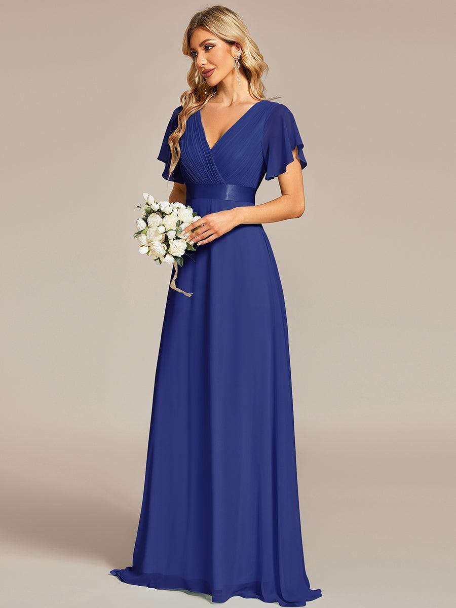 Mónica | Vestido Largo de Gasa con Talle Imperio