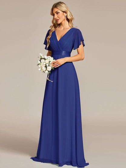 Mónica | Vestido Largo de Gasa con Talle Imperio