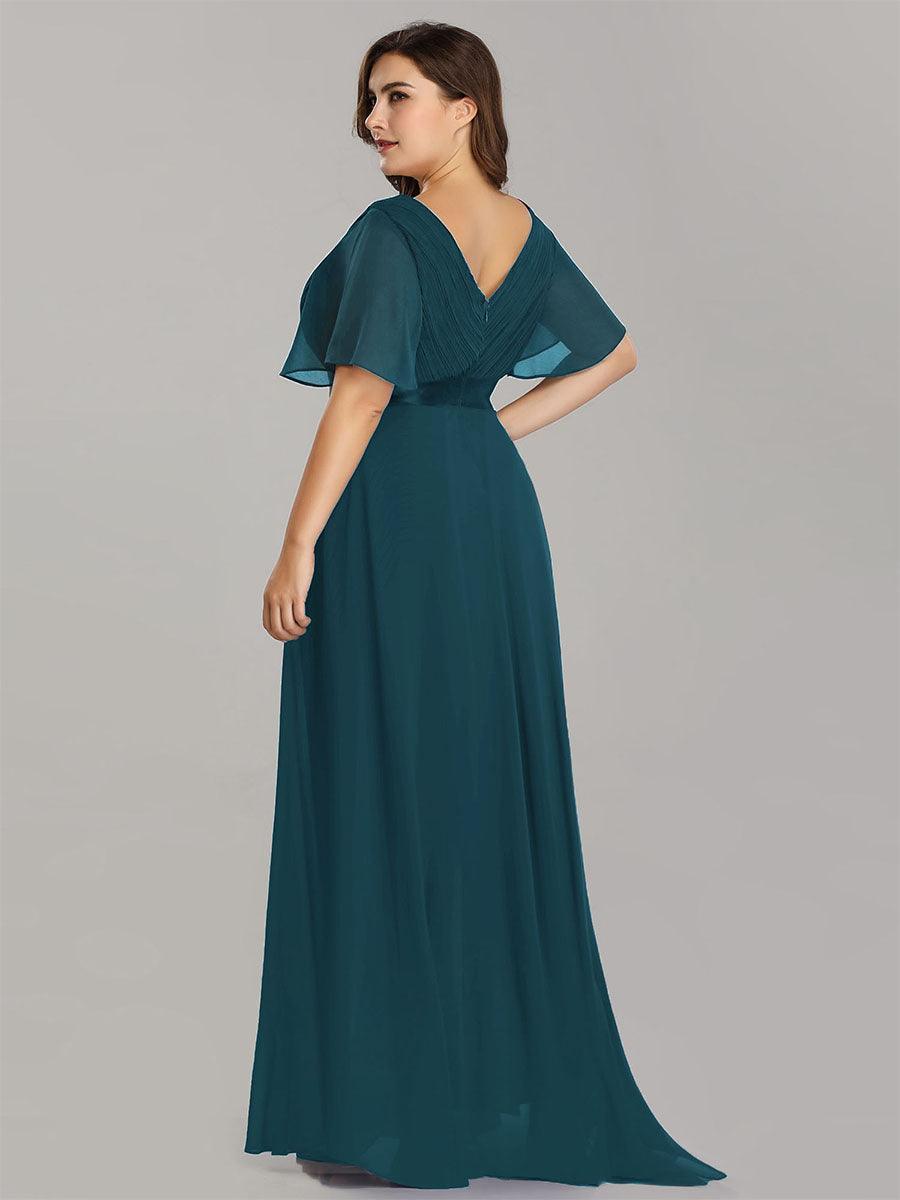 Mónica | Vestido Largo de Gasa con Talle Imperio