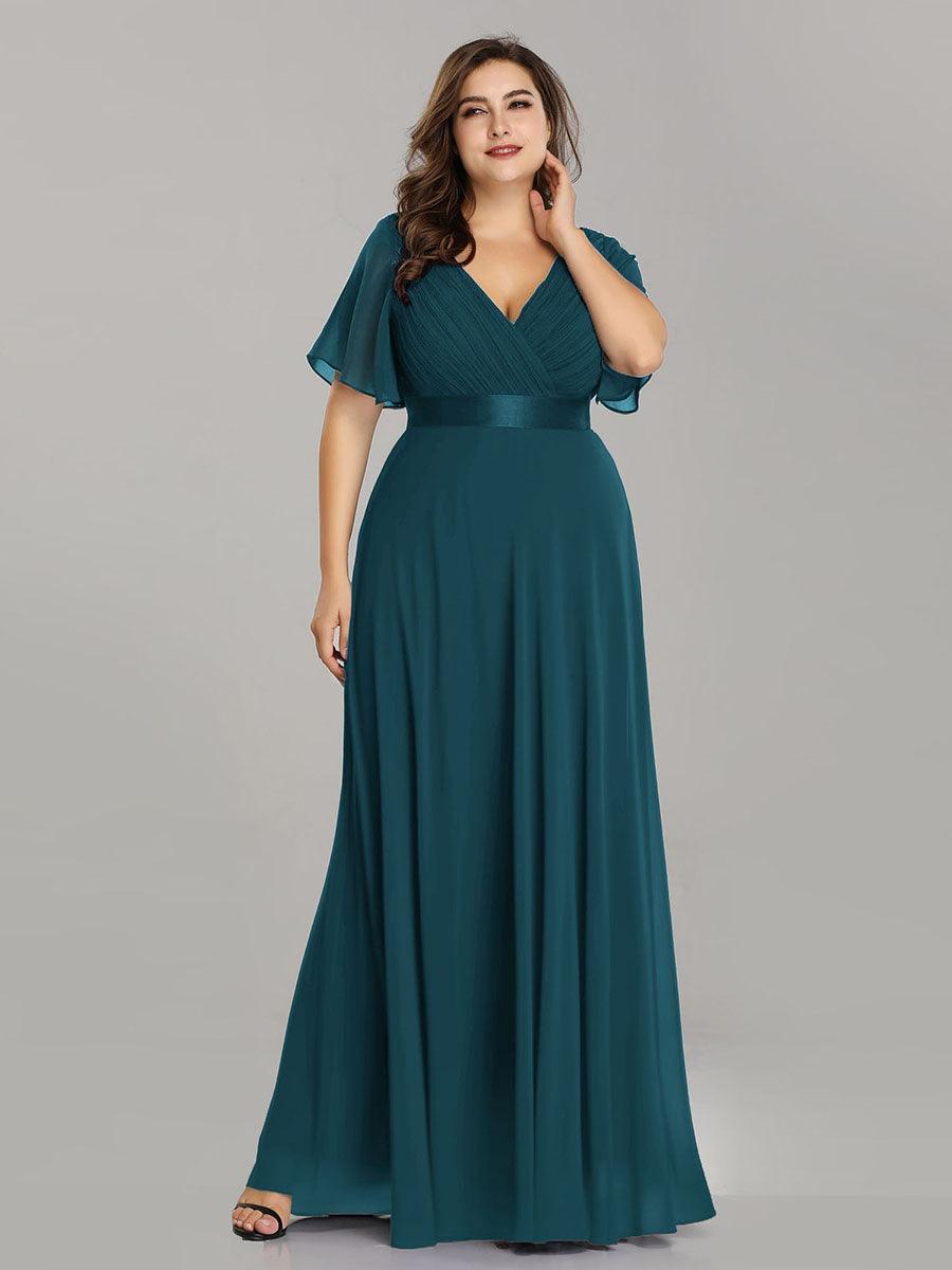 Mónica | Vestido Largo de Gasa con Talle Imperio