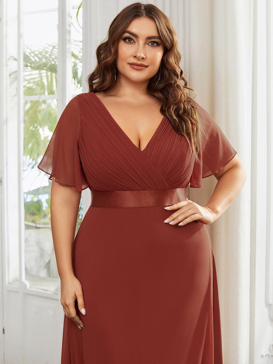 Mónica | Vestido Largo de Gasa con Talle Imperio