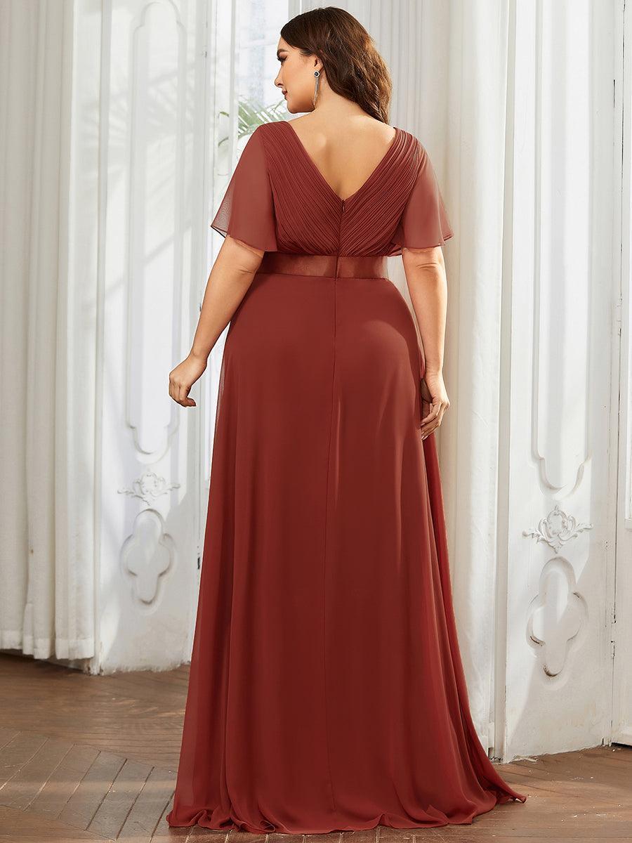 Mónica | Vestido Largo de Gasa con Talle Imperio